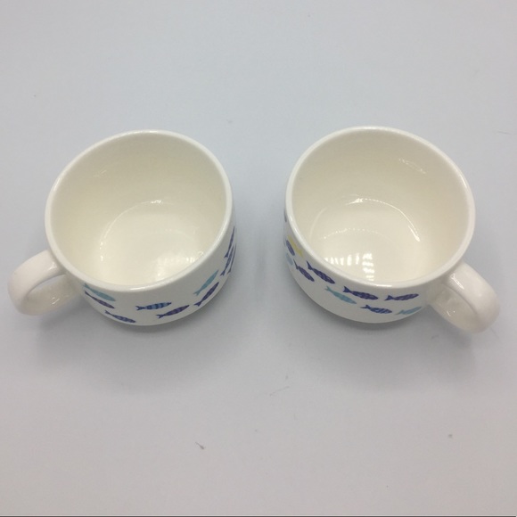 David’s Tea Stackable Fish Tea Porcelain Mugs - Picture 9 of 11